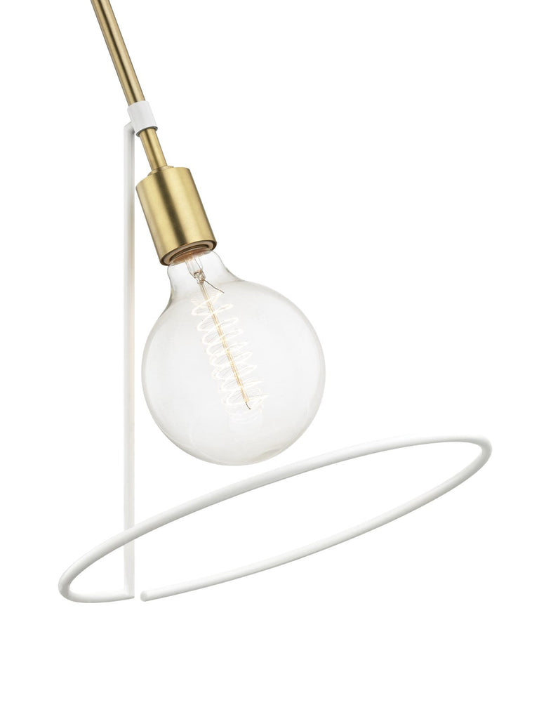 Dana Pendant 10" - Polished Nickel/Dusk Black