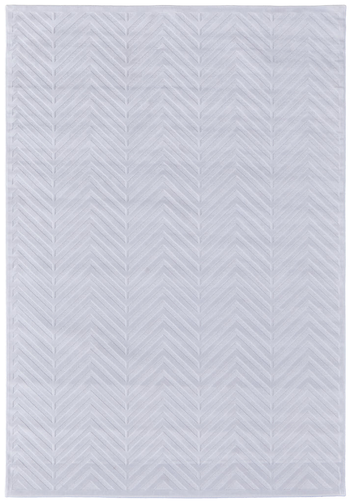 Saphir Mira Modern Geometric White Area Rug (1'9" x 2'10" / Pattern 3)