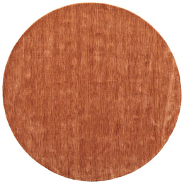 Luna Modern Solid Orange Area Rug (2' x 3')