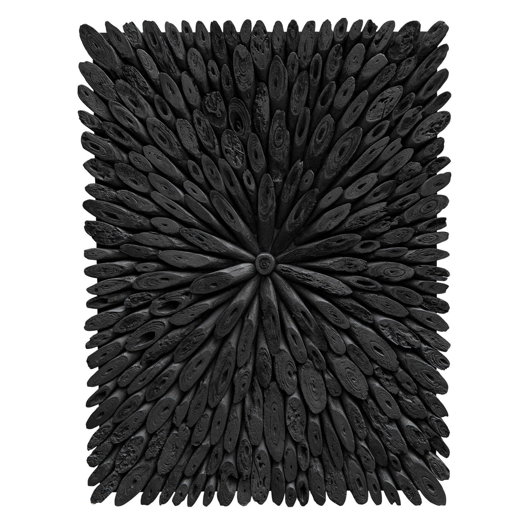 Bahama Wood Wall Decor, Black