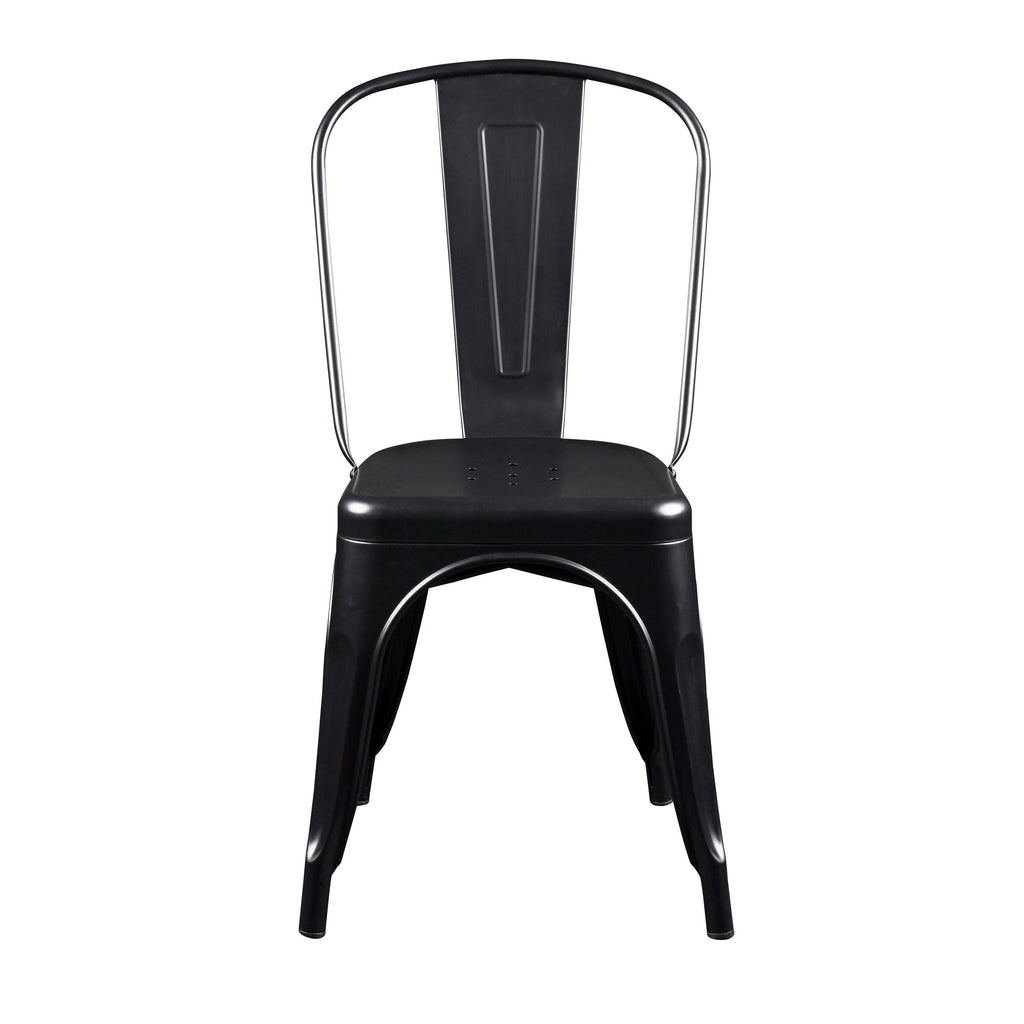 Corsair Stacking Side Chair - Black,Set of 4