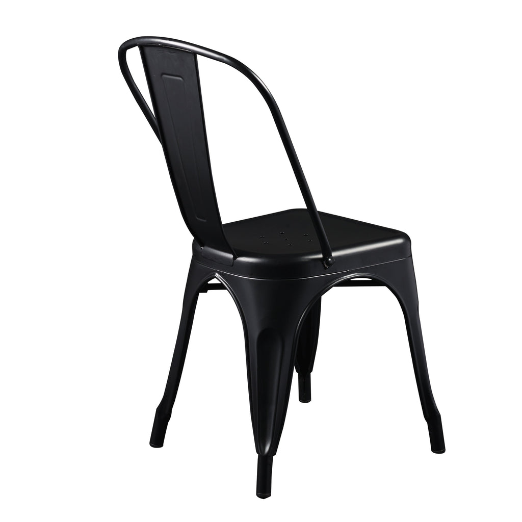 Corsair Stacking Side Chair - Black,Set of 4