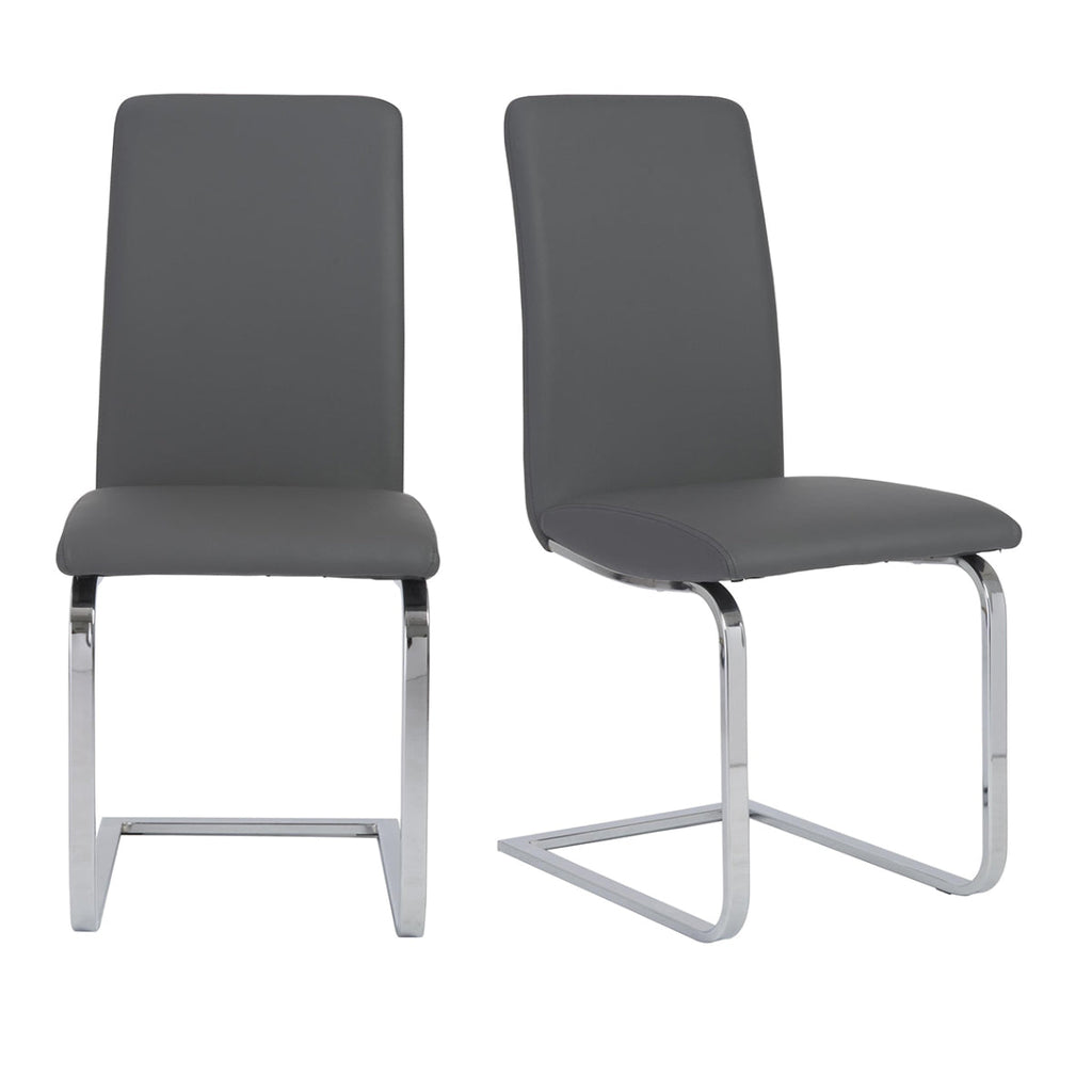 Cinzia Side Chair - Grey,Set of 2