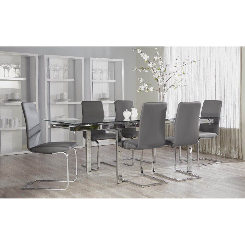 Cinzia Side Chair - Grey,Set of 2