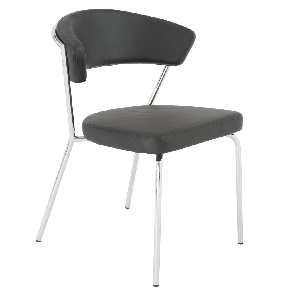 Draco Side Chair - Black,Set of 2