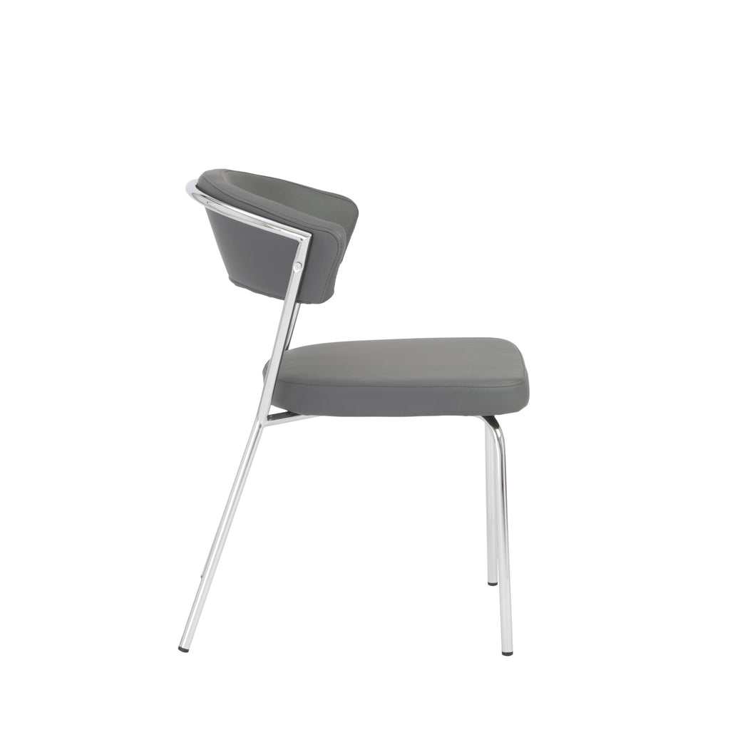 Draco Side Chair - Grey,Set of 2