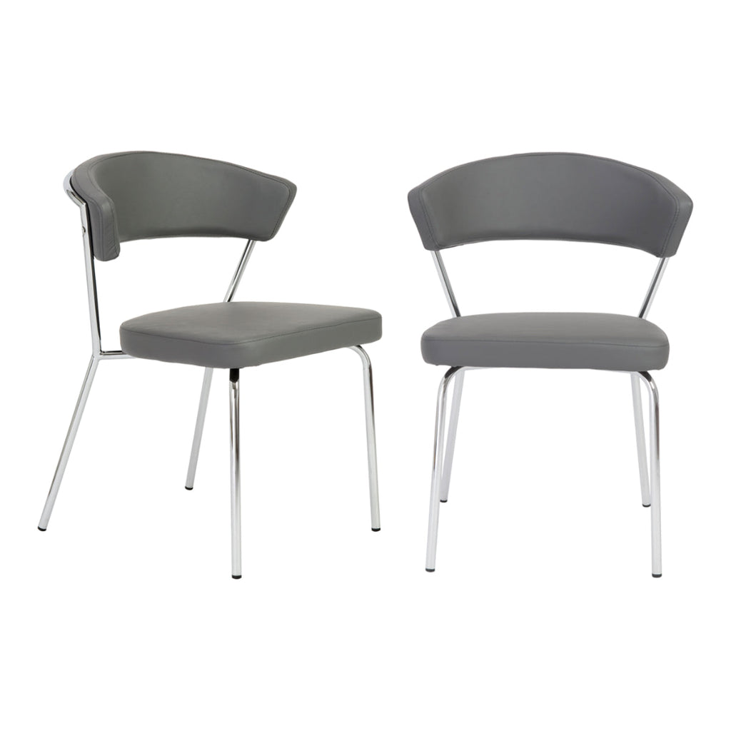 Draco Side Chair - Grey,Set of 2