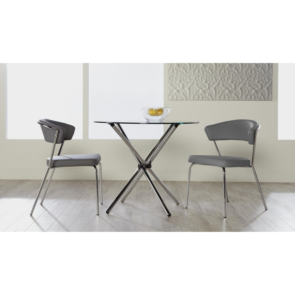 Draco Side Chair - Grey,Set of 2