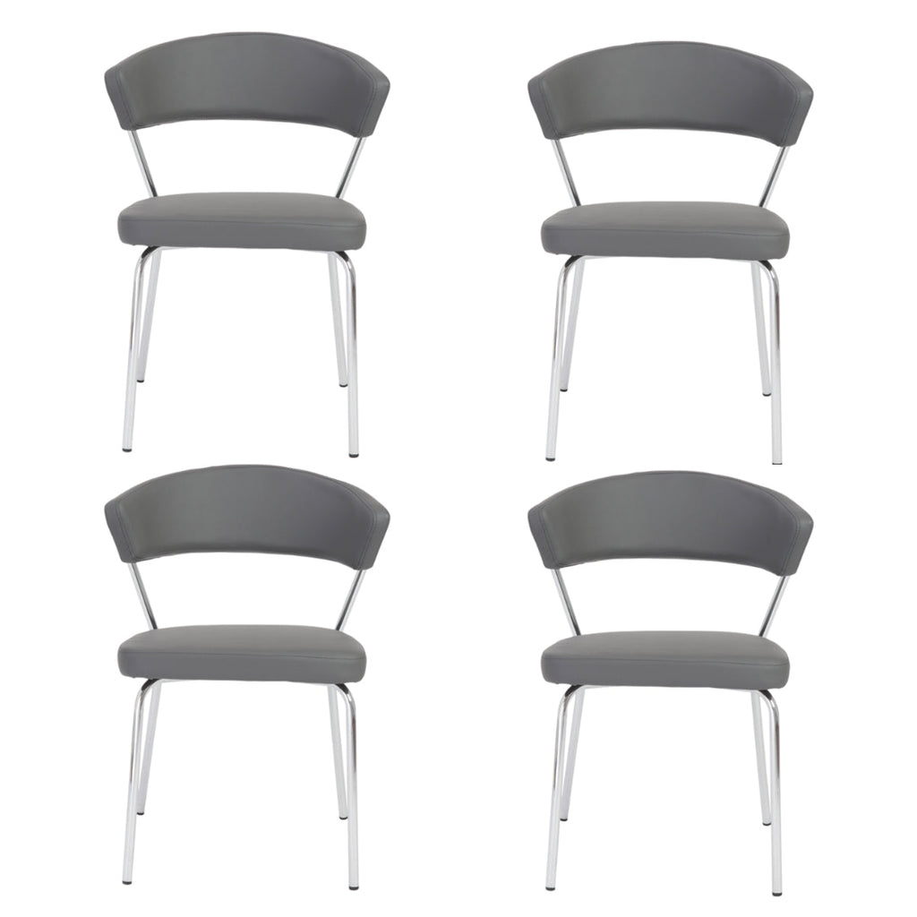 Draco Side Chair - Grey,Set of 4