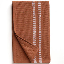 Organic Block Rib Hand Towel Set of 2