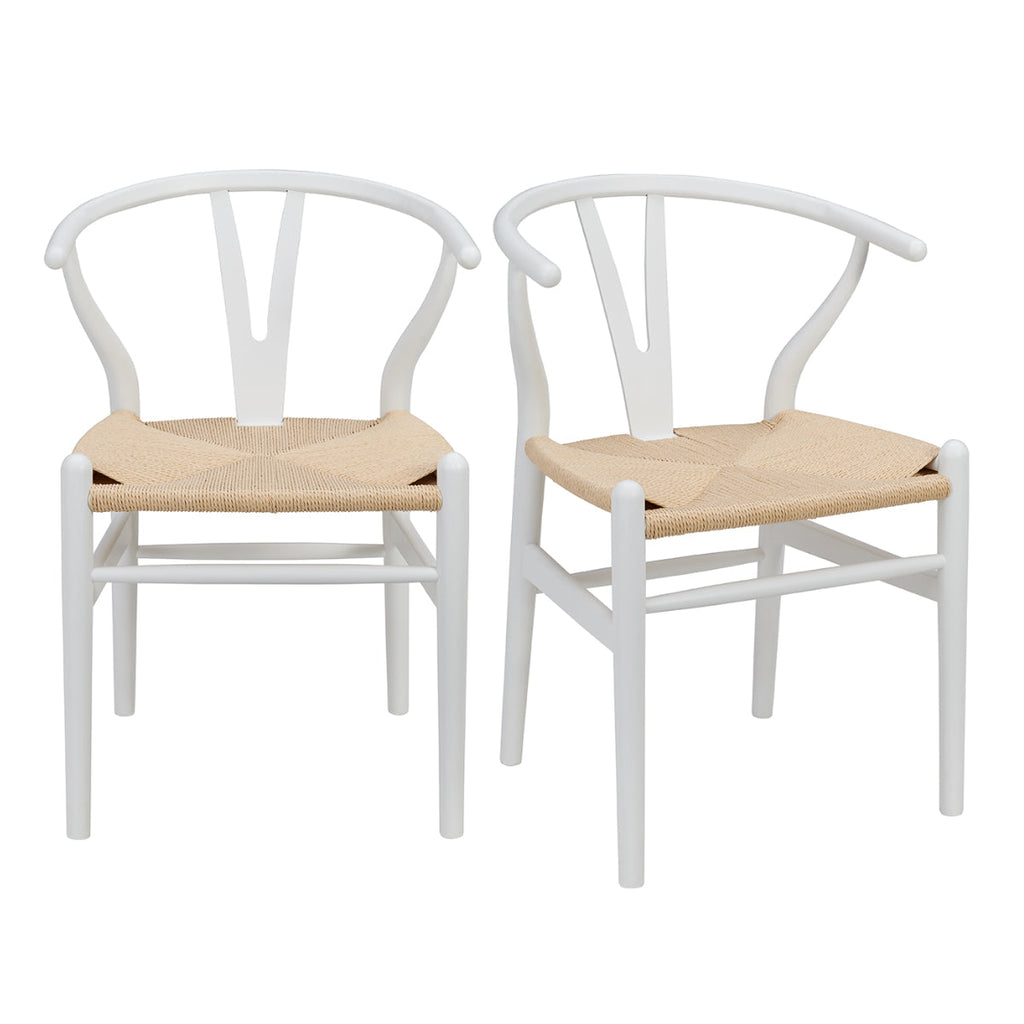 Evelina Side Chair - White,Set of 2
