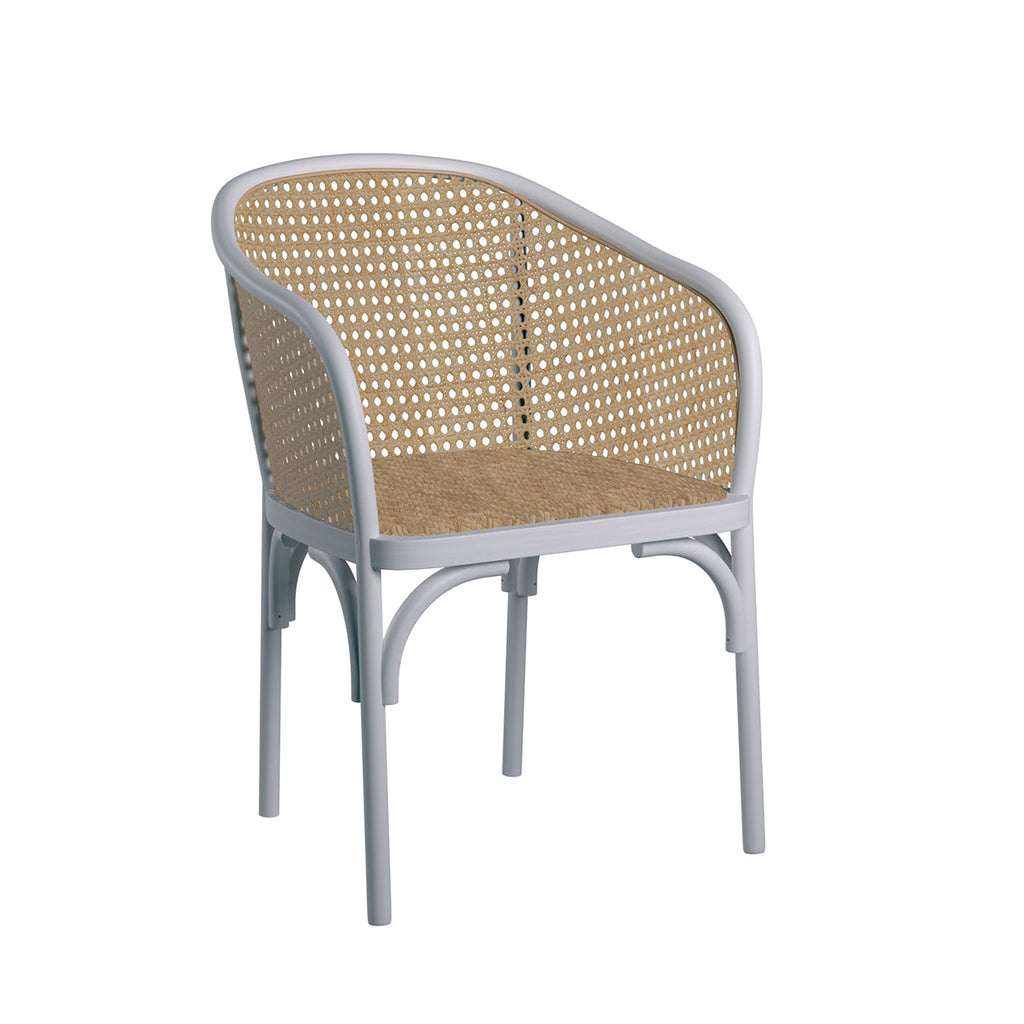 Elsy Armchair - White,Cane