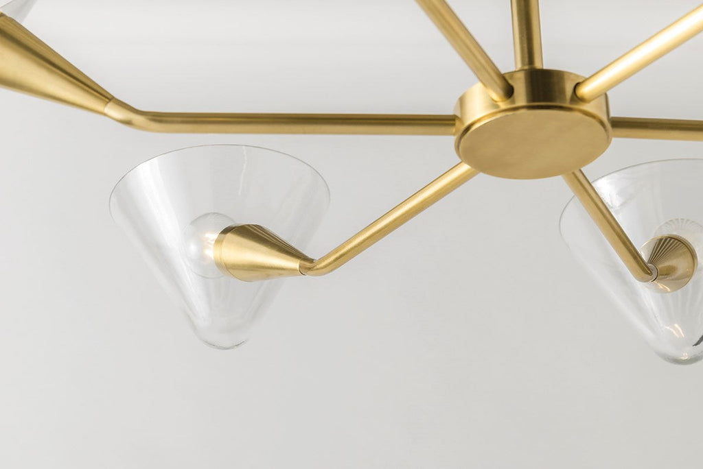 Isabella Semi Flush - Aged Brass