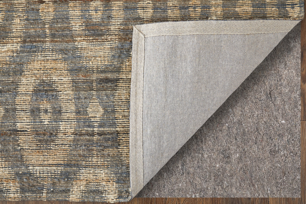 Lilliana Transitional Geometric Gray Tan Area Rug (9'6" x 13'6" / Pattern 1)