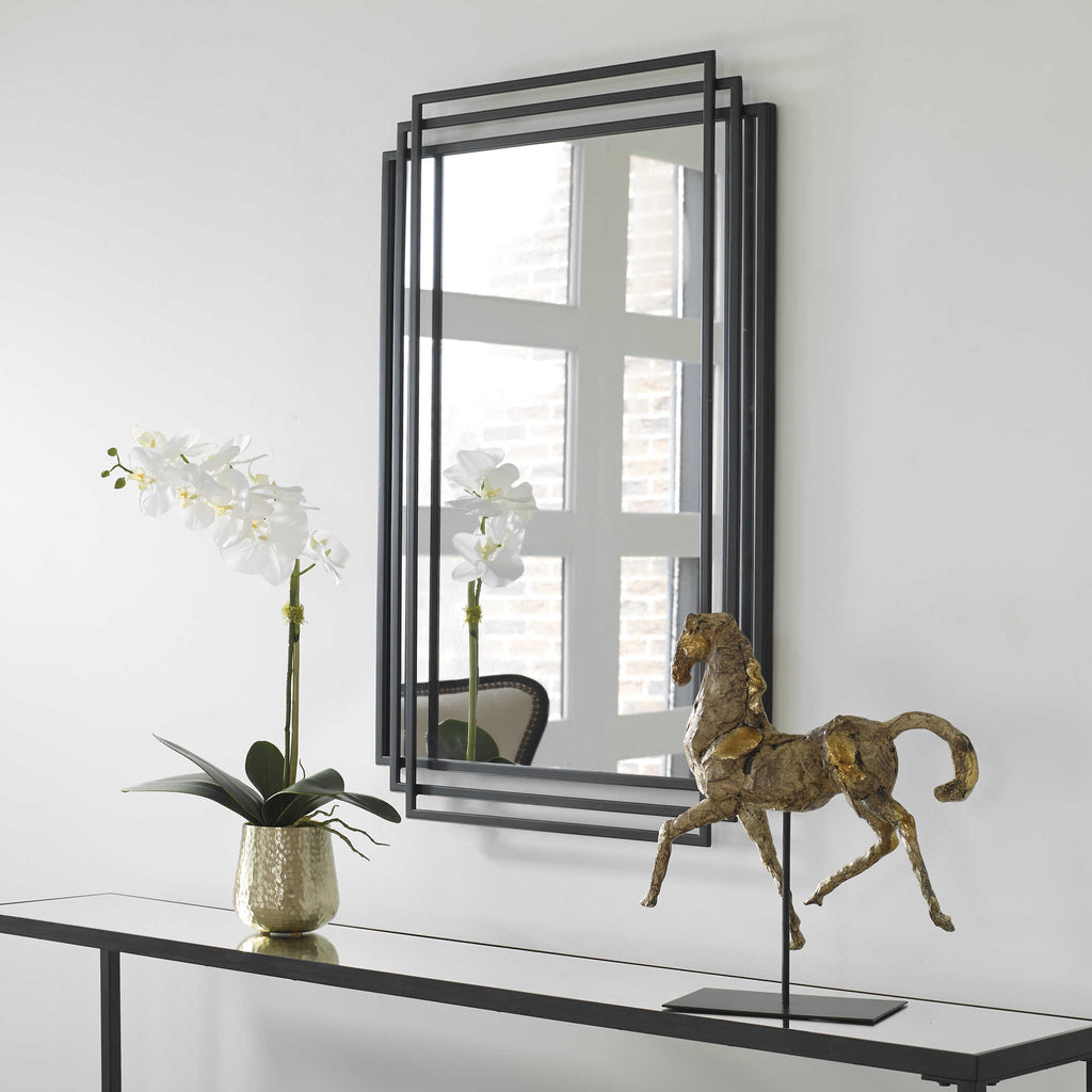 Amherst Mirror - Black