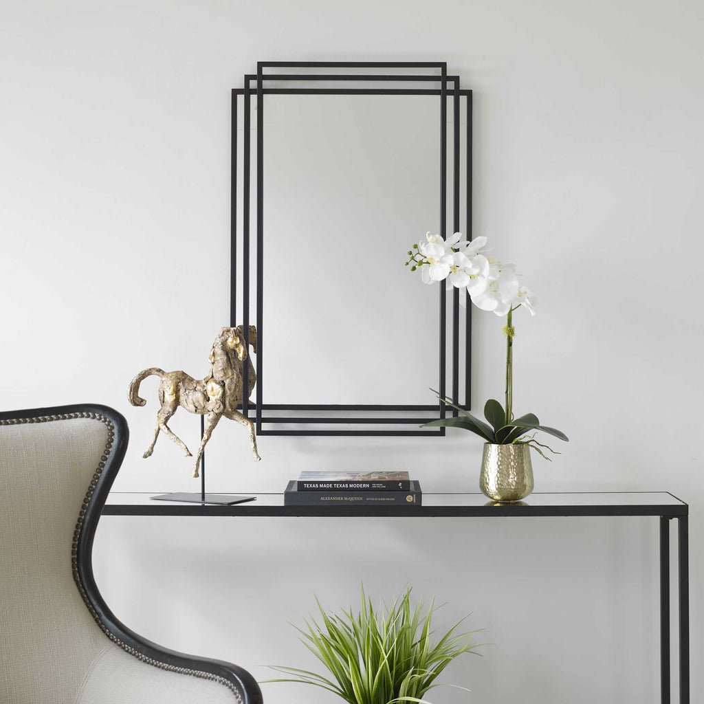 Amherst Mirror - Black