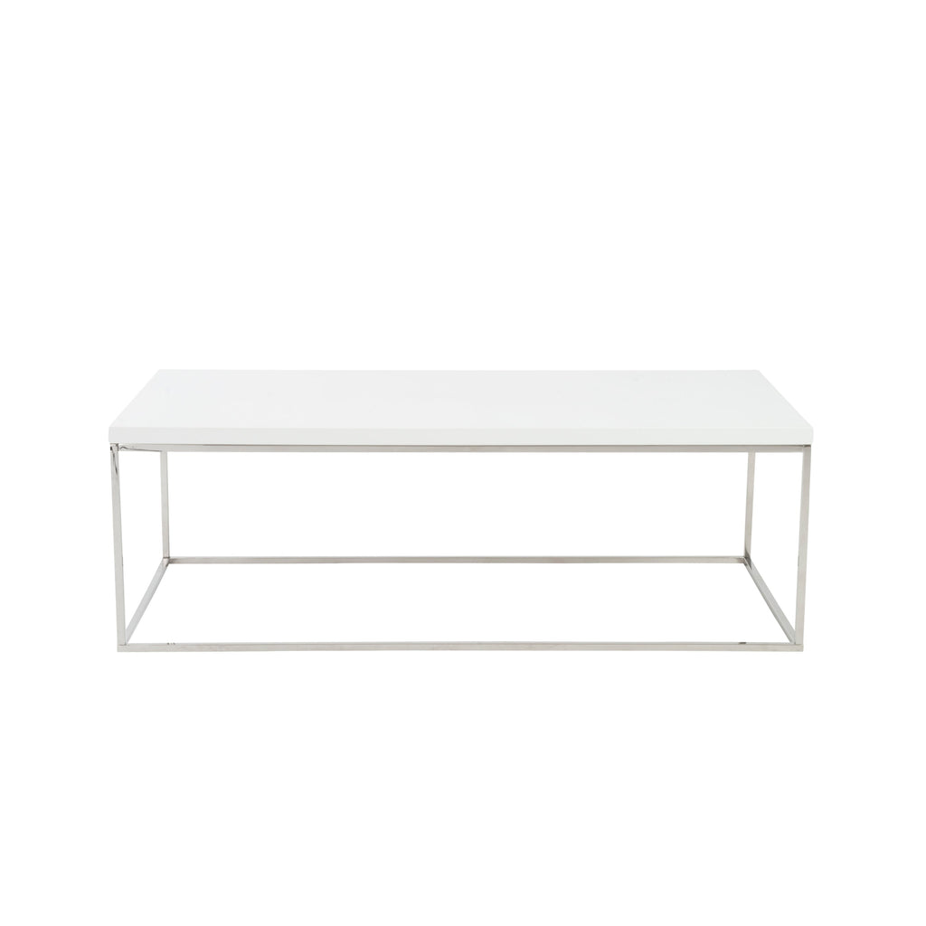 Teresa Rectangle Coffee Table - White