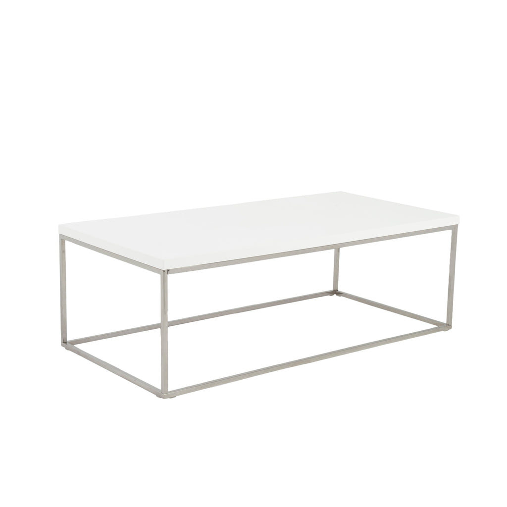 Teresa Rectangle Coffee Table - White