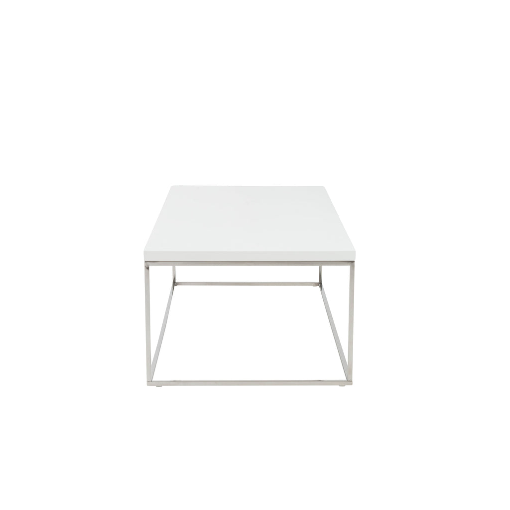 Teresa Rectangle Coffee Table - White