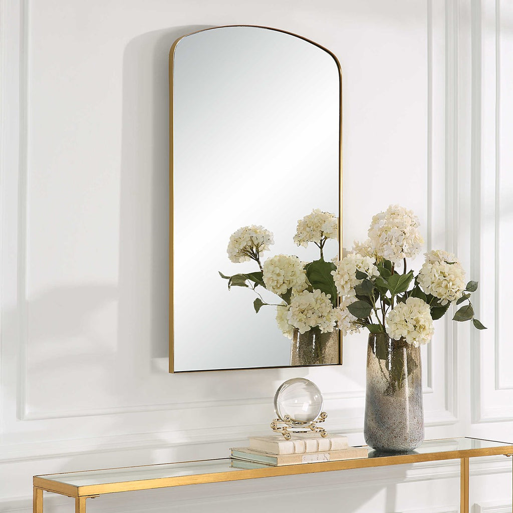 Tordera Arch Mirror, Brass