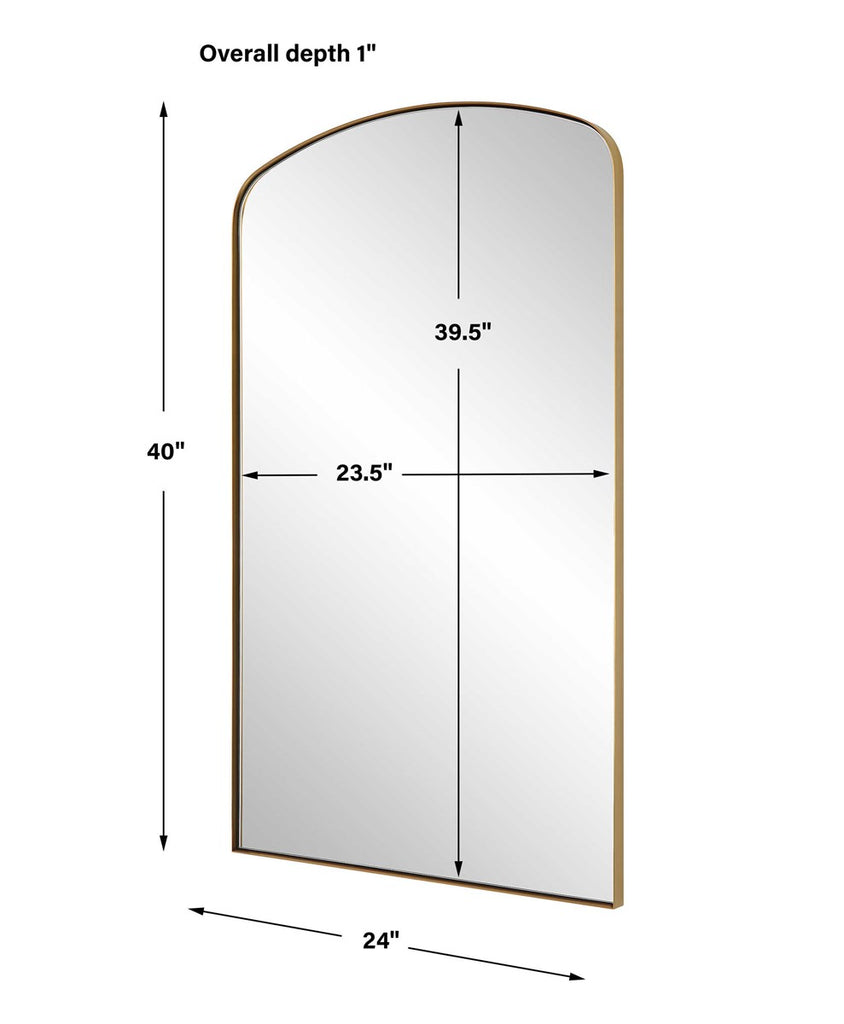 Tordera Arch Mirror, Brass