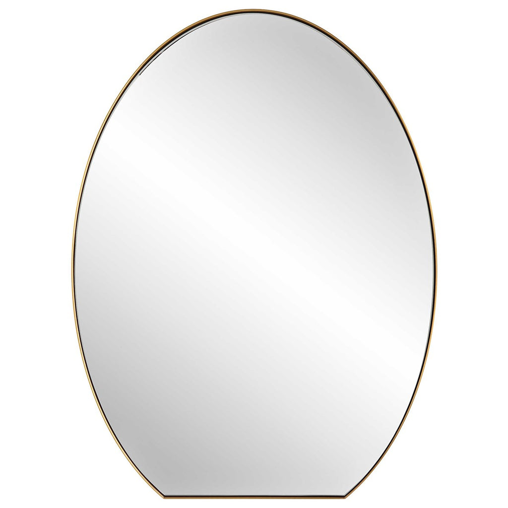 Cabell Oval Mirror, Brass