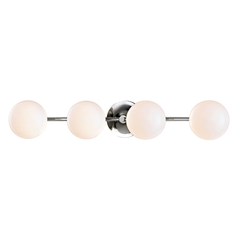Fleming Wall Sconce - Polished Nickel, 4 Lamps