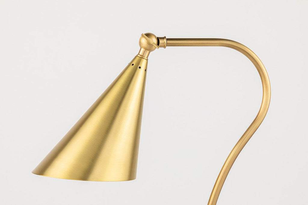 Lupe Table Lamp - Aged Brass