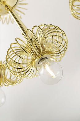 Serena Chandelier 32" - Polished Brass