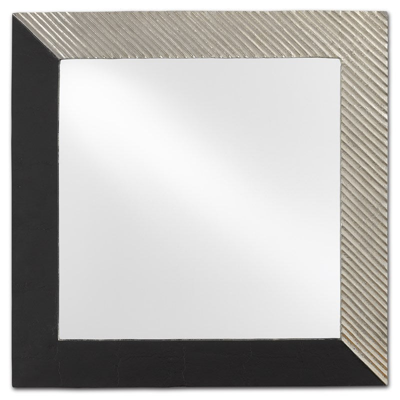 Calum Silver Square Mirror