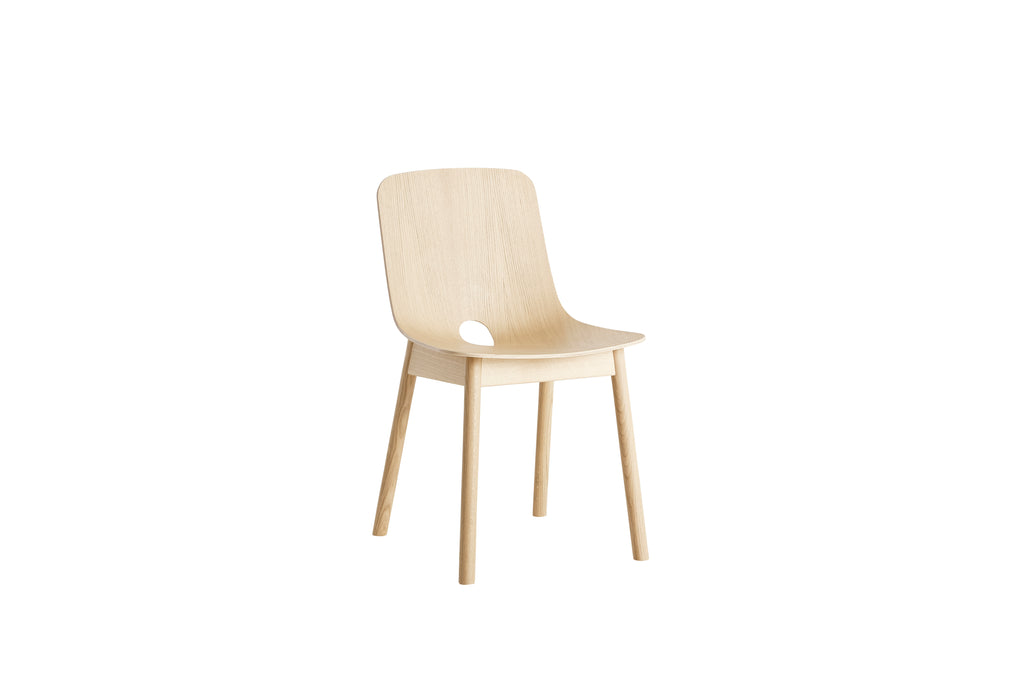 Mono Dining Chair, White Pigmented Lacquered Oak, Set of 2