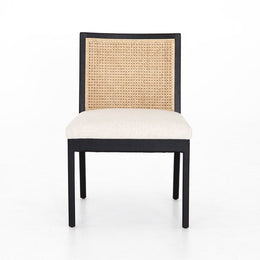 Antonia Cane Armless Dining Chair - Savile Flax