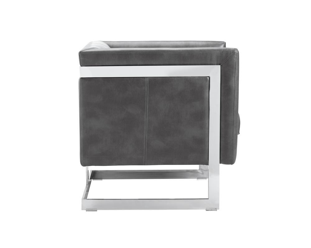 Soho Armchair - Stainless Steel - Cantina Magnetite