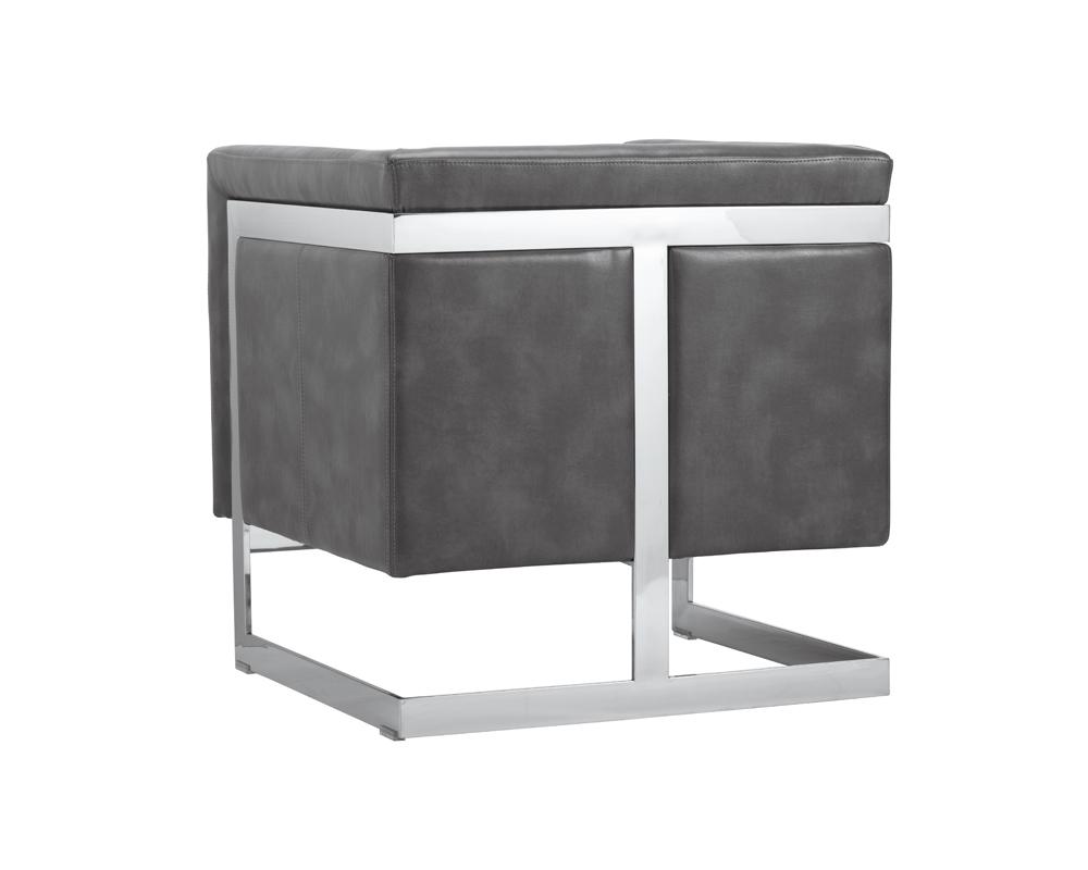 Soho Armchair - Stainless Steel - Cantina Magnetite