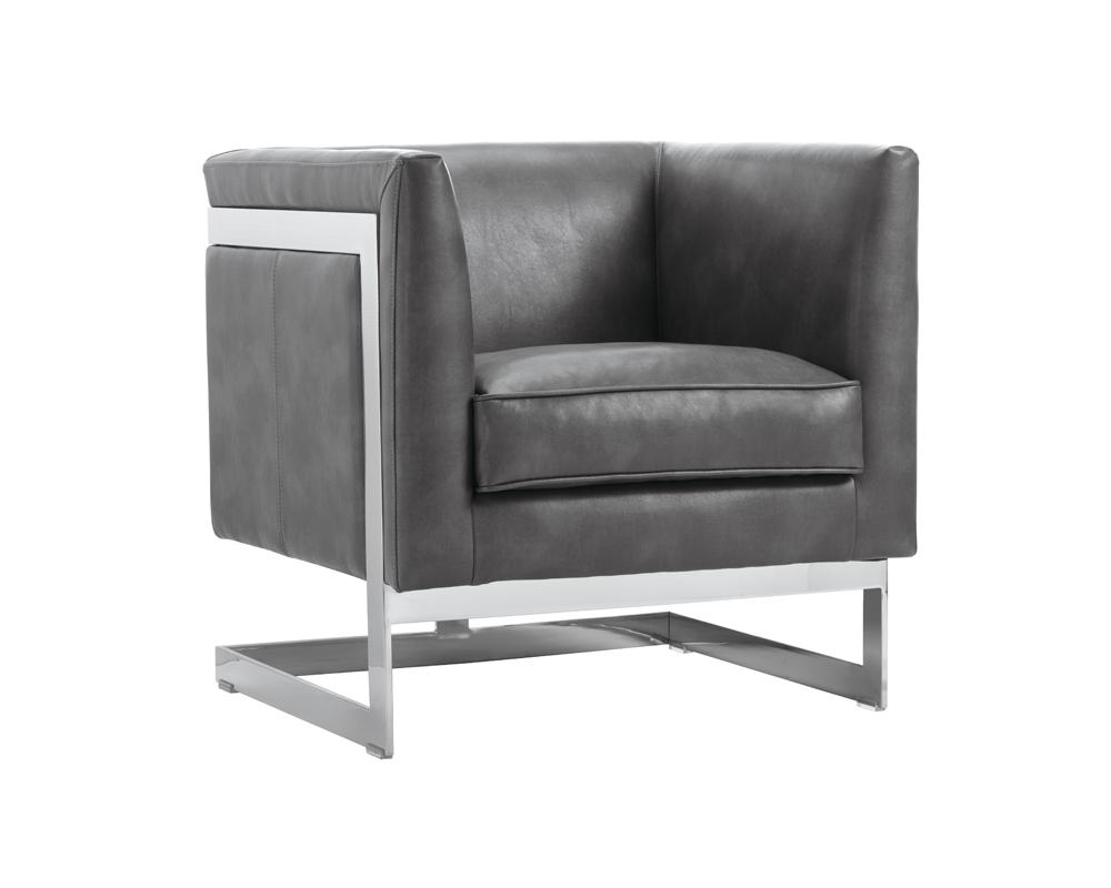 Soho Armchair - Stainless Steel - Cantina Magnetite