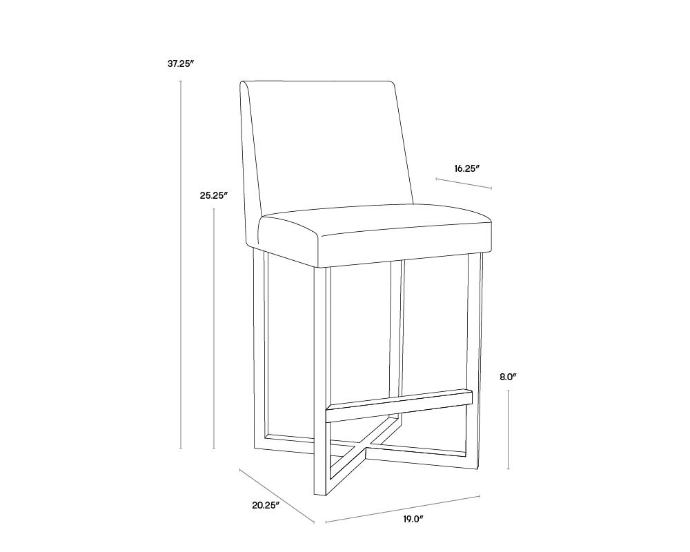 Howard Counter Stool - White