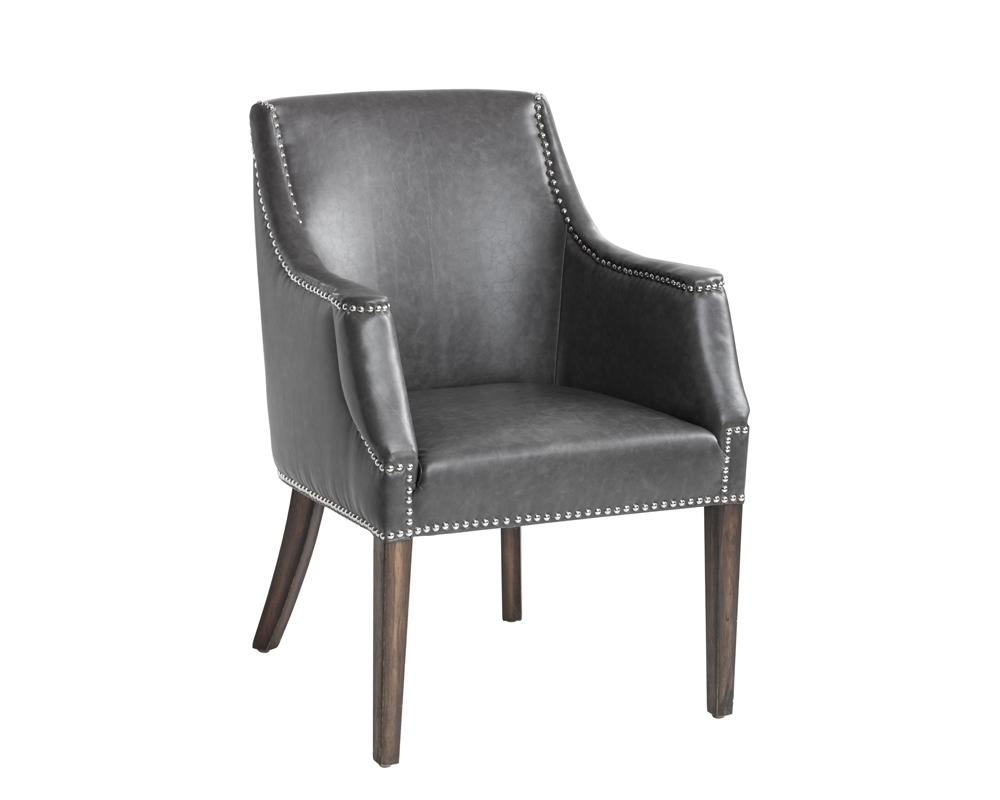 Calabria Dining Armchair - Ash Grey