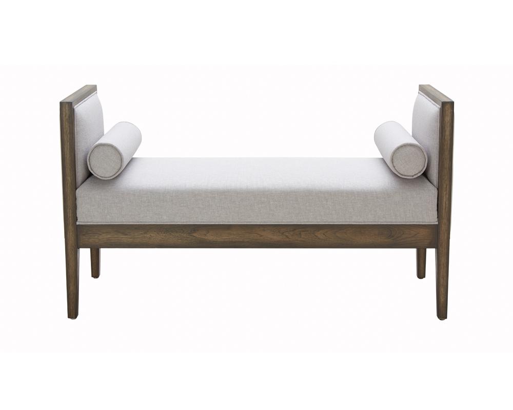 Pietro Bench - Silver Linen