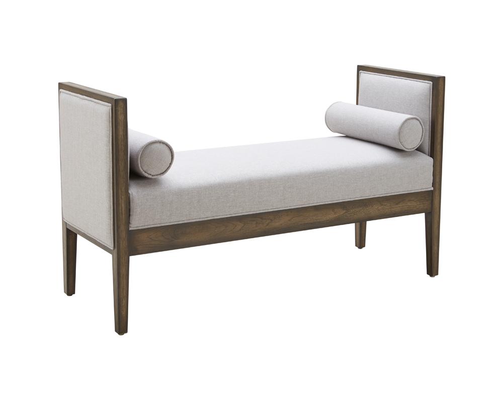 Pietro Bench - Silver Linen