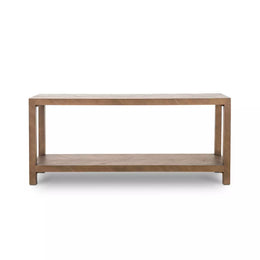 Lamar Console Table - Matte Brown Veneer