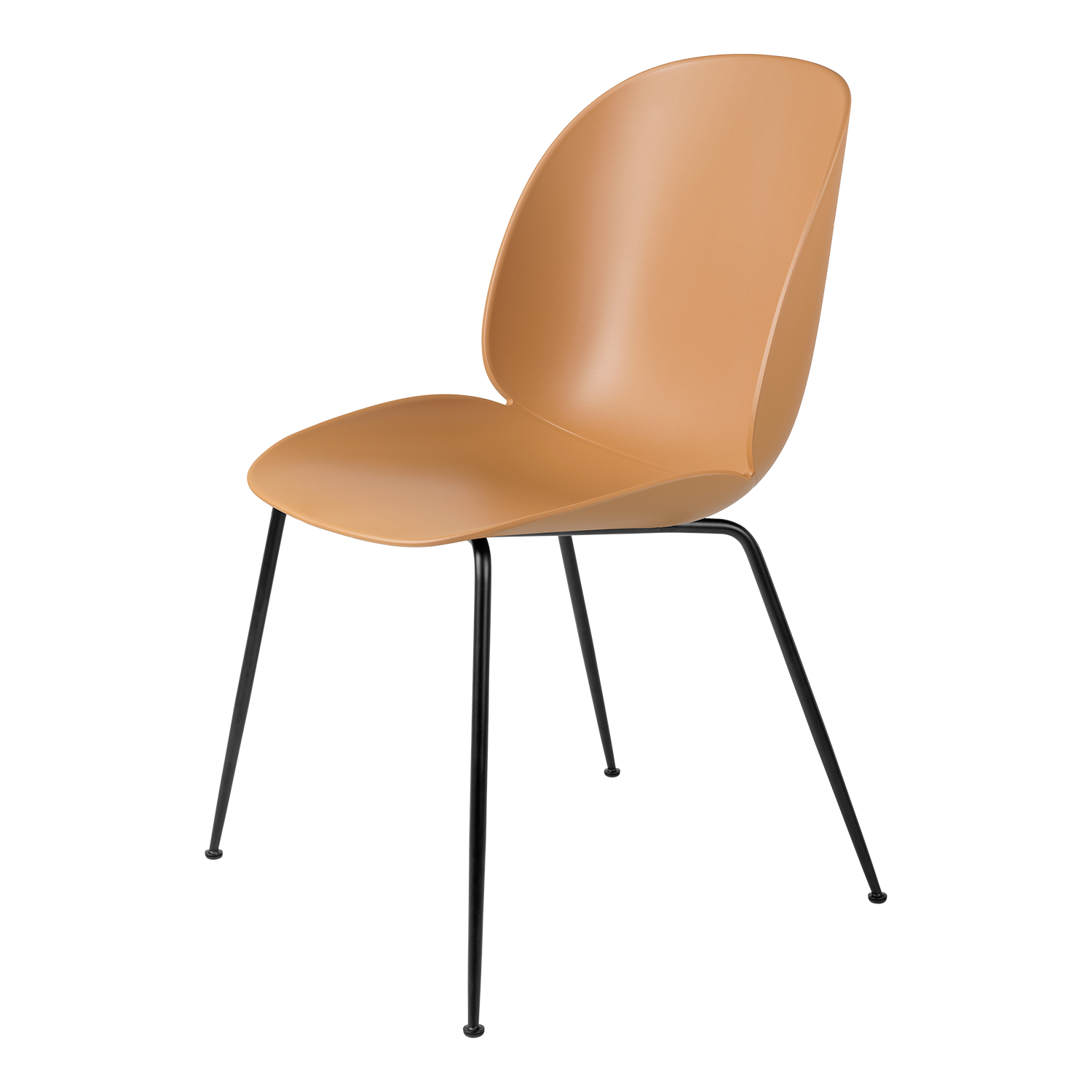 Beetle Dining Chair - Un-Upholstered, Conic base
