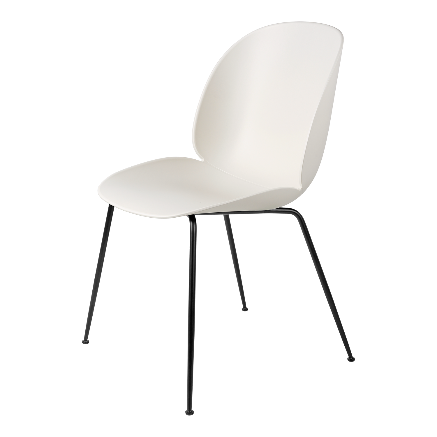 Beetle Dining Chair - Un-Upholstered, Conic base