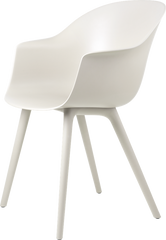 Bat Dining Chair - Un-Upholstered, Plastic base, Monochrome, Outdoor