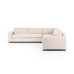 Boone 3 Piece Small Corner Sectional-Thames Cream
