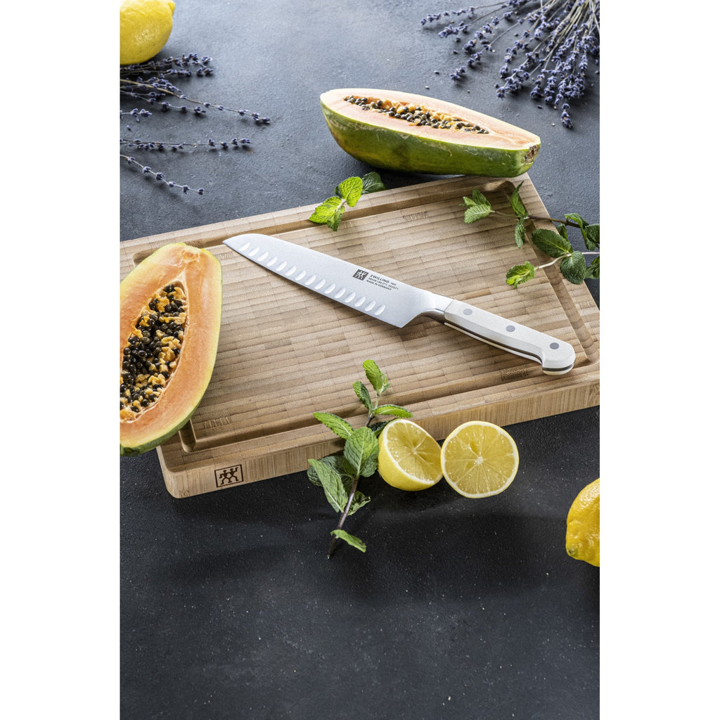 7" Hollow Edge Santoku Knife Pro Le Blanc