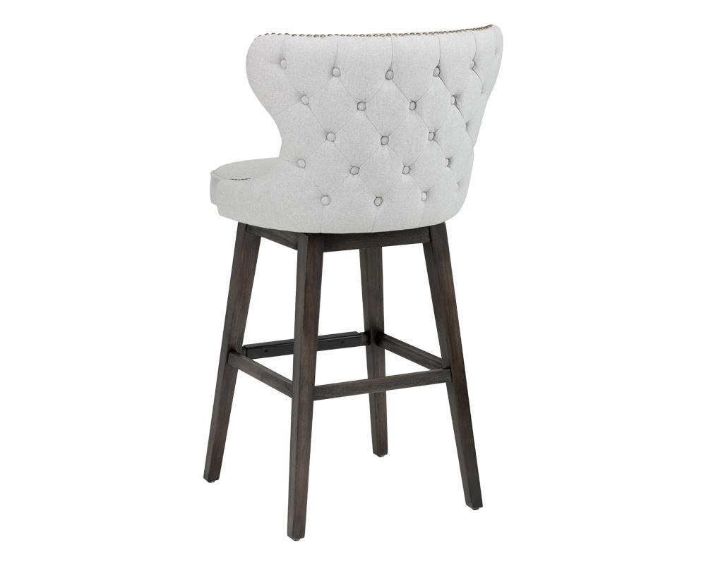 Ariana Swivel Barstool - Light Grey