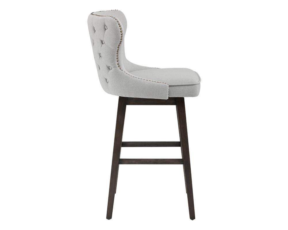 Ariana Swivel Barstool - Light Grey