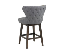 Ariana Swivel Counter Stool - Dark Grey