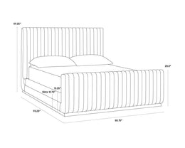 Hylan Bed - King - Hemingway Marble