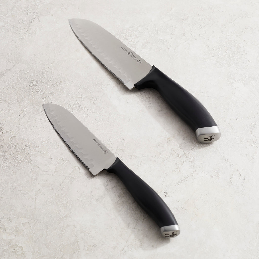 2-Piece Asian Knife Set Silvercap